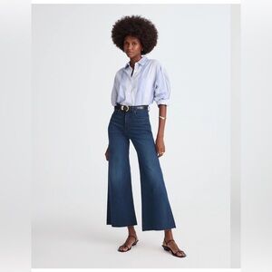 Madewell Wide Flared Jeans Kingston Blue 24 | New with Tags